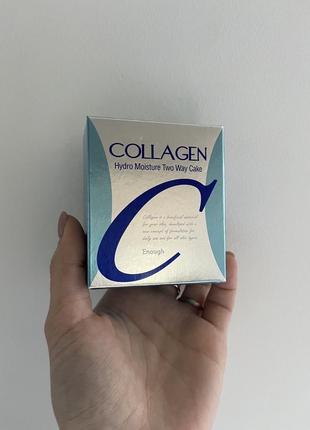 Колагенова пудра enough collagen two-way cake spf 25 зі змінним блоком №21 26г2 фото