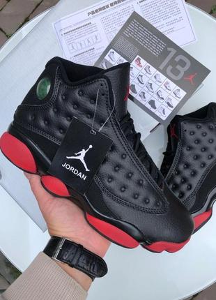 Мужские высокие кожаные кроссовки nike jordan #найк