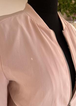 Бомбер куртка ветровка розовая, размер s6 фото
