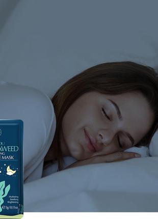 Нічна зволожуюча маска для обличчя з морськими водоростями laikou, 15 стиків