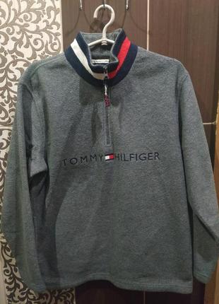 Мужская флисовая кофта, реглан, худи tommy hilfiger fleece vintage