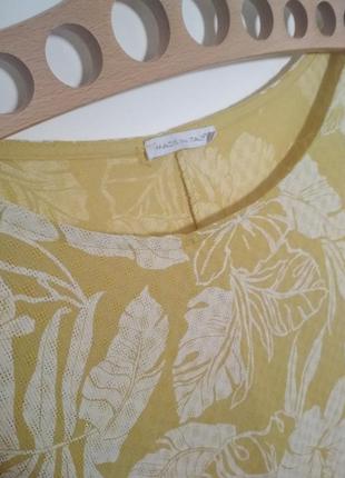 100% котон итальянская блузка роскошный принт райские цветы супер качество!3 фото