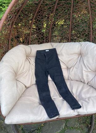 Женские джинсы s, xs, джинсовые штаны чёрные, джинсові штани жіночі