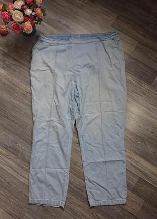 Женские джинсы голубые джинсовые брюки большой размер батал 56/58 батал4 фото