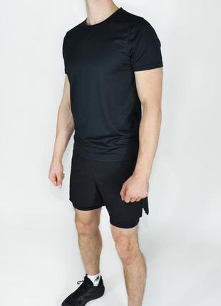 Костюм спортивний чоловічий , шорти+легінси і футболка nike jordan3 фото
