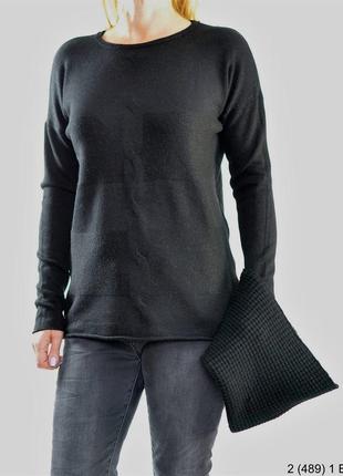 Светр жіночий з съеным хомутом. чорний жіночий светр. молодіжний светр. жіночий гольф 2 (489) 1 bl3 фото