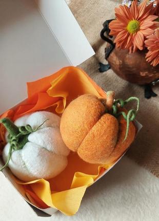 Набір гарбузиків, осінній декор, hygge decor, декоративні гарбузи, декор для фотозони