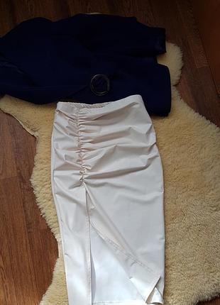 Юбка  эко кожа стрейч