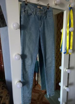 Джинси levis, блакитні джинси, джинси скіні, скіні levis3 фото
