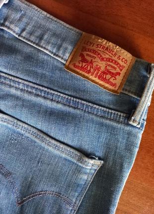 Джинси levis, блакитні джинси, джинси скіні, скіні levis5 фото