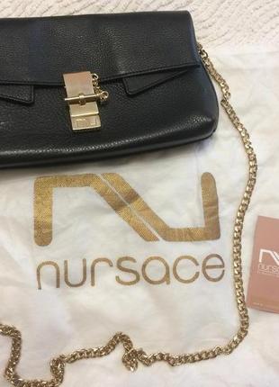 Шкіряна сумка-кладч бренду nursace