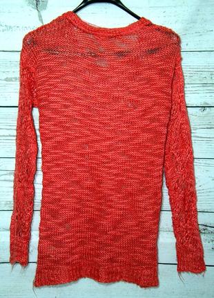 Яркий вязанный пуловер кофта свитер3 фото