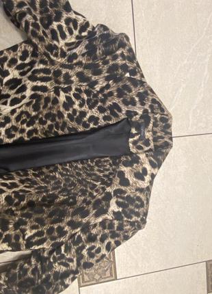 Жакет пиджак женский леопардовый анималистический шикарный стильный трендовый6 фото