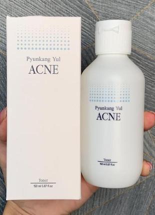 Тонер цілющий для проблемної шкіри pyunkang yul acne toner 150мл