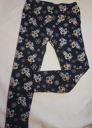 Лосины утепленные lol primark. теплые лостны, легинсы с куклами лол на тонкоймеховой подкладке