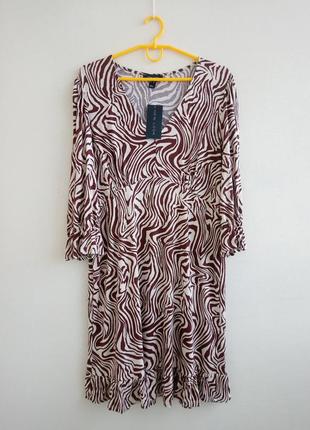 Сукня з принтом "зебра" new look