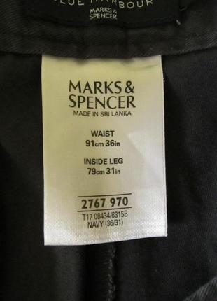 Штаны чиносы marks & spencer blue harbour  w36 l312 фото