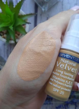 Тональный крем seventeen natural velvet moisturizing lasting foundation тон 702 фото