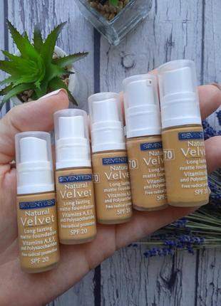 Тональный крем seventeen natural velvet moisturizing lasting foundation тон 707 фото