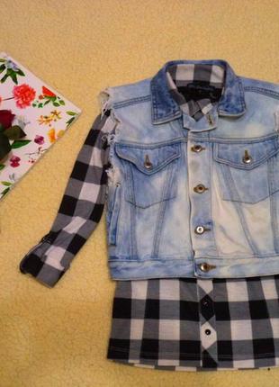 Джинсове болеро рваночка