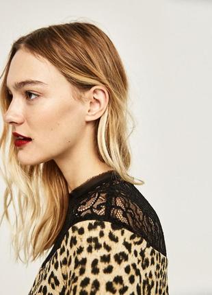 Легка, яскрава, красива сукня в леопардовий принт від zara basic, нова4 фото