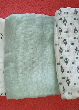 Муслиновые пеленки набор 80х80