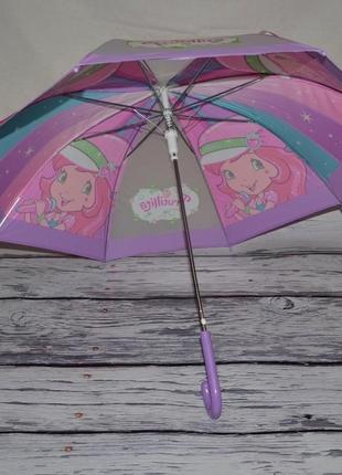 Зонт зонт детский яркий матовый веселый куколка ягодка strawberry shortcake клубничка4 фото