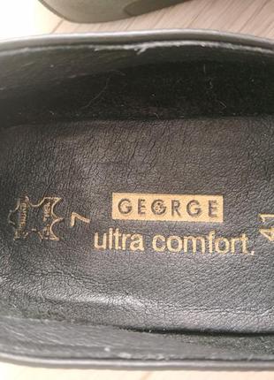 Шкіряні туфлі  лофери сліпони george3 фото
