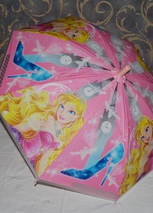 Зонтик зонт детский с яркими героями матовый яркий и весёлый принцессы разные