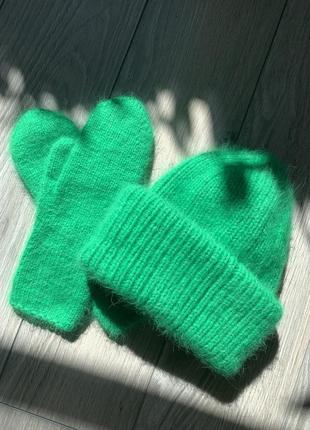 Шапка з пуху норки