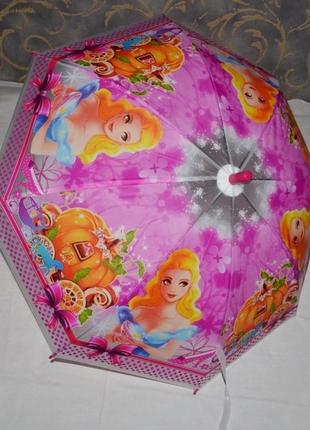 Зонт зонт детский с яркими героями матовый яркий и веселый принцессы различный1 фото