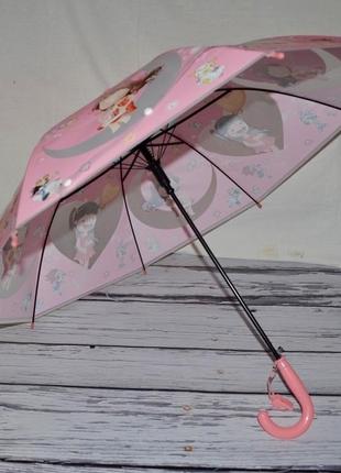 Зонт зонт с яркими героями матовый полу прозрачный яркий и веселый5 фото