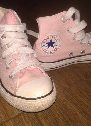 Высокие кеды  27р (10) converse