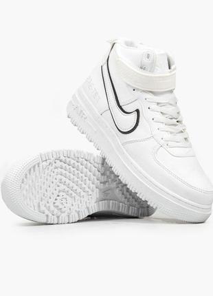 Мужские высокие кожаные кроссовки nike air force gore-tex #найк