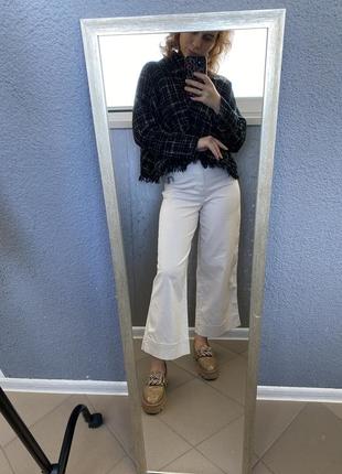 Крутий твідовий светр zara