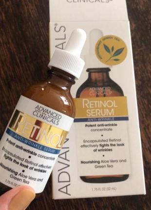 Антивікова сироватка з ретинолом проти зморшок advanced clinicals 52 мл