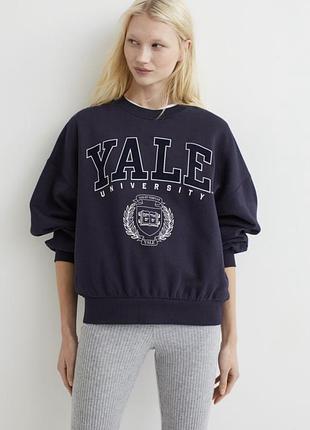 H&m світшот на флісі yale свитшот толстовка3 фото