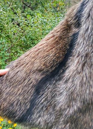 Шуба эко-мех енот полушубок искусственный мех под енота 2019 норковая шуба4 фото