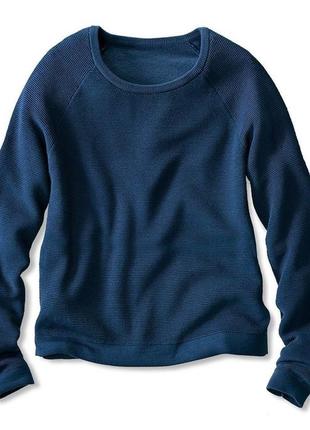Стильний пуловер з текстурованої бавовни від tchibo (німеччина
