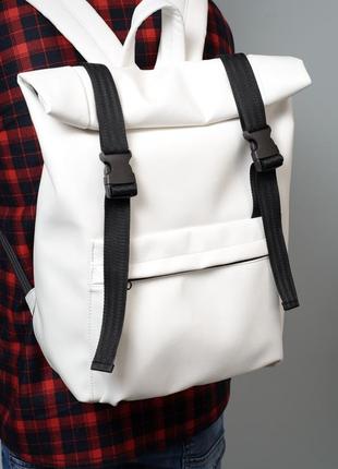 Чоловічий рюкзак ролл sambag rolltop milton білий9 фото