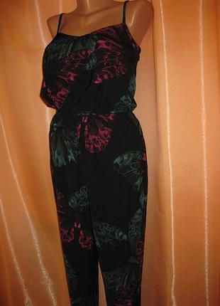 Шикарный элегантный брючный комбинезон 8uk/36eu next км1220 штаны   брюки заужены к низу