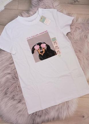 Женская хлопковая футболка бренда primark
