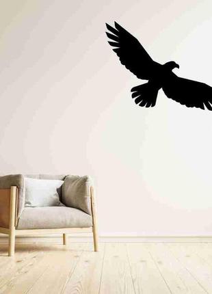 Наклейка на стену (стекло, мебель, зеркало, металл) "орел (возможен любой цвет пленки)"