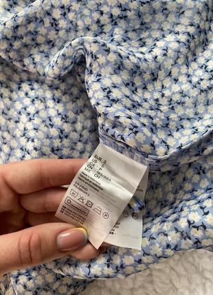 H&m блуза вільного крою блузка сорочка розлітайка6 фото