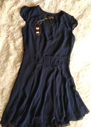 Турецкое платье,темно синего цвета размер 44