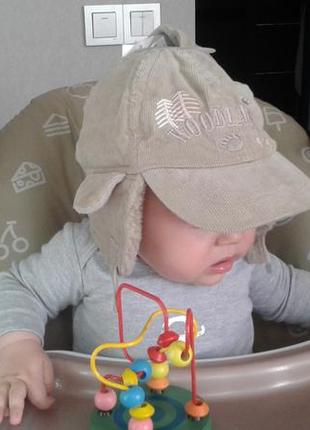 Стильна новенька шапочка+рукавички на малого модникп