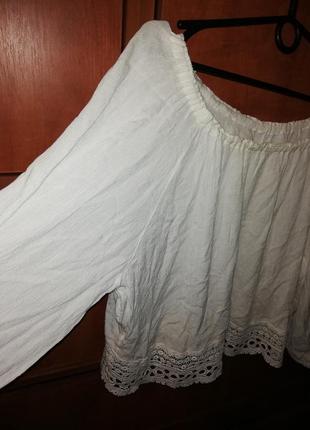 Блуза boho молочна