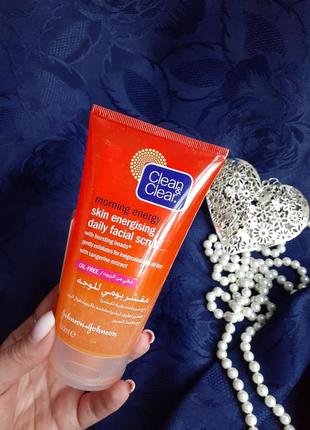 Clean & clear🎁🍊 скраб для лица утренняя энергия гель для умыванияclear morning energy skin energising daily face scrub экстракт мандарина