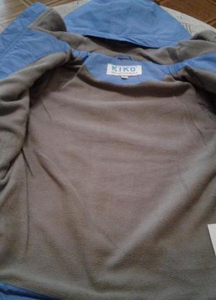 Курточка ветровка плащик kiko на крупняшку на 110 см + большемерит5 фото