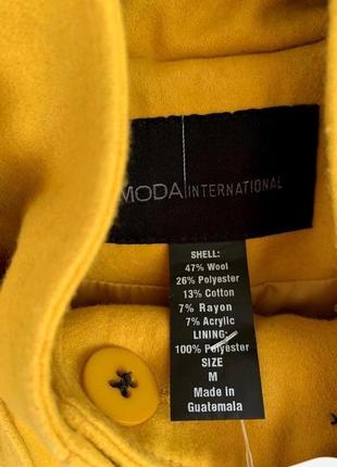 Сонячне пальто з шерсті moda international4 фото